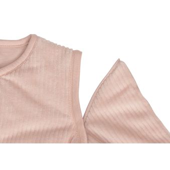 Gigoteuse avec Manches Amovibles 110cm Rib - Wild Rose
