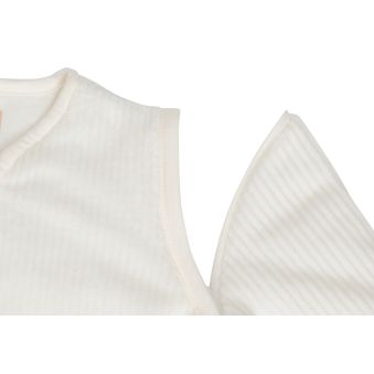 Gigoteuse avec Manches Amovibles 60cm Rib - Ivory
