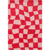 Tapis vintage Groovy Rouge 80 X 140 cm Tapis vintage Groovy Rouge 80 X 140 cm