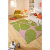 Tapis salon vintage Groovy vert 80 X 140 cm Tapis salon vintage Groovy vert 80 X 140 cm