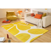 Tapis salon vintage Groovy jaune 80 X 140 cm Tapis salon vintage Groovy jaune 80 X 140 cm