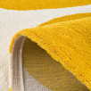 Tapis salon vintage Groovy jaune 80 X 140 cm Tapis salon vintage Groovy jaune 80 X 140 cm