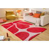 Tapis salon vintage Groovy rouge Tapis salon vintage Groovy rouge