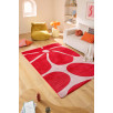 Tapis salon vintage Groovy rouge Tapis salon vintage Groovy rouge