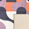 Tapis Stampa motif géométrique rouge 80 X 150 cm Tapis Stampa motif géométrique rouge 80 X 150 cm