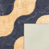Tapis lavable en machine - Stampa - Motif symétrique doré 80 X 150 cm Tapis lavable en machine - Stampa - Motif symétrique doré 80 X 150 cm