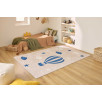 Tapis enfant montgolfière bleu 120 X 160 cm Tapis enfant montgolfière bleu 120 X 160 cm