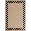 Tapis aspect jute - Palma - Motif damier - noir 80 X 150 cm Tapis aspect jute - Palma - Motif damier - noir 80 X 150 cm