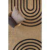 Tapis aspect jute - Palma - Motif géométrique 80 X 150 cm Tapis aspect jute - Palma - Motif géométrique 80 X 150 cm