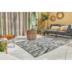 Tapis d'extérieur motifs abstrait noir 120 X 160 cm