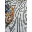 Tapis d'extérieur motifs abstrait noir 120 X 160 cm