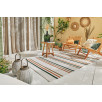 Tapis d'extérieur motifs rayures vert 120 X 160 cm Tapis d'extérieur motifs rayures vert 120 X 160 cm