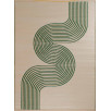 Tapis d'extérieur motif vague vert 120 X 160 cm Tapis d'extérieur motif vague vert 120 X 160 cm