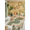 Tapis d'extérieur motif vague vert 120 X 160 cm Tapis d'extérieur motif vague vert 120 X 160 cm