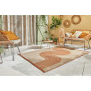 Tapis d'extérieur motif vague terracotta 120 X 160 cm Tapis d'extérieur motif vague terracotta 120 X 160 cm