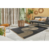 Tapis d'extérieur motif vague noir 120 X 160 cm Tapis d'extérieur motif vague noir 120 X 160 cm