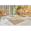 Tapis d'extérieur motif rayure dégradée beige 120 X 160 cm Tapis d'extérieur motif rayure dégradée beige 120 X 160 cm