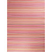 Tapis d'extérieur motif rayure dégradée rose 120 X 160 cm Tapis d'extérieur motif rayure dégradée rose 120 X 160 cm