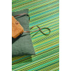Tapis d'extérieur motif rayure dégradée vert 120 X 160 cm Tapis d'extérieur motif rayure dégradée vert 120 X 160 cm