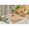 Tapis d'extérieur motif rayure dégradée beige 120 X 160 cm Tapis d'extérieur motif rayure dégradée beige 120 X 160 cm