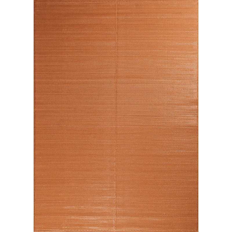 Tapis d'extérieur motif rayure dégradée terracotta 120 X 160 cm