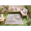 Tapis d'intérieur et extérieur motifs arcs symétriques Santorini gris 80 X 150 cm Tapis d'intérieur et extérieur motifs arcs symétriques Santorini gris 80 X 150 cm