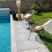 Tapis d'intérieur et extérieur motifs arcs symétriques Santorini gris 80 X 150 cm Tapis d'intérieur et extérieur motifs arcs symétriques Santorini gris 80 X 150 cm