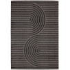 Tapis d'intérieur et extérieur motifs arcs symétriques Santorini noir 80 X 150 cm Tapis d'intérieur et extérieur motifs arcs symétriques Santorini noir 80 X 150 cm