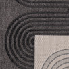 Tapis intérieur et extérieur motifs de vagues Santorini noir 80 X 150 cm Tapis intérieur et extérieur motifs de vagues Santorini noir 80 X 150 cm