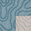 Tapis d'intérieur et extérieur motif abstrait santorini bleu turquoise 80 X 150 cm Tapis d'intérieur et extérieur motif abstrait santorini bleu turquoise 80 X 150 cm