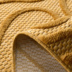 Tapis d'intérieur et extérieur motif abstrait santorini jaune 80 X 150 cm Tapis d'intérieur et extérieur motif abstrait santorini jaune 80 X 150 cm