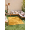 Tapis d'intérieur et d'extérieur à motifs jaune 80 X 150 cm Tapis d'intérieur et d'extérieur à motifs jaune 80 X 150 cm