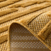 Tapis d'intérieur et d'extérieur à motifs jaune 80 X 150 cm Tapis d'intérieur et d'extérieur à motifs jaune 80 X 150 cm