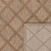 Tapis d'intérieur et d'extérieur motifs losange beige 80 X 150 cm