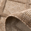 Tapis d'intérieur et d'extérieur motifs losange beige 80 X 150 cm