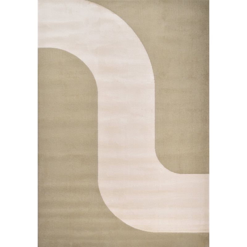 Tapis de salon à poils ras motif vert 80 X 150 cm