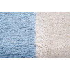 Tapis de salon à poils ras motif vague bleu 80 X 150 cm