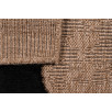 Tapis rustique avec motif en relief noir 80 X 150 cm Tapis rustique avec motif en relief noir 80 X 150 cm