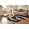 Tapis doux aspect jute motif abstrait noir 80 X 150 cm Tapis doux aspect jute motif abstrait noir 80 X 150 cm