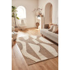 Tapis doux aspect jute motif abstrait blanc 80 X 150 cm Tapis doux aspect jute motif abstrait blanc 80 X 150 cm