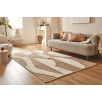Tapis doux aspect jute motif abstrait blanc 80 X 150 cm Tapis doux aspect jute motif abstrait blanc 80 X 150 cm
