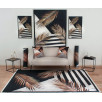 Tapis de salon plume noir et blanc 50 X 80 cm Tapis de salon plume noir et blanc 50 X 80 cm