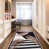 Tapis de salon plume noir et blanc 50 X 80 cm Tapis de salon plume noir et blanc 50 X 80 cm