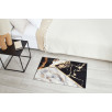 Tapis de salon effet marbre noir 50 X 80 cm Tapis de salon effet marbre noir 50 X 80 cm