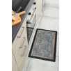 Tapis de salon motif moderne noir 50 X 80 cm Tapis de salon motif moderne noir 50 X 80 cm
