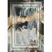 Tapis d'intérieur motif marbre gris 50 X 80 cm