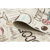 Tapis Stampa crème 50 X 80 cm Tapis Stampa crème 50 X 80 cm