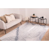 Tapis de salon motif arc gris lavable en machine 80 X 150 cm Tapis de salon motif arc gris lavable en machine 80 X 150 cm