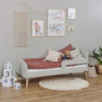 Lit junior Hoppekids Blend 70x160 cm, Gris Pigeon