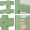 Lit superposé ECO Comfort 90x200 cm avec lattes, Vert pâle Lit superposé ECO Comfort 90x200 cm avec lattes, Vert pâle